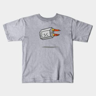 Rocket Esc Button Kids T-Shirt